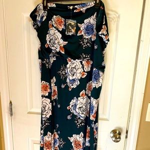 NWT Maurice’s high low floral 3x dress